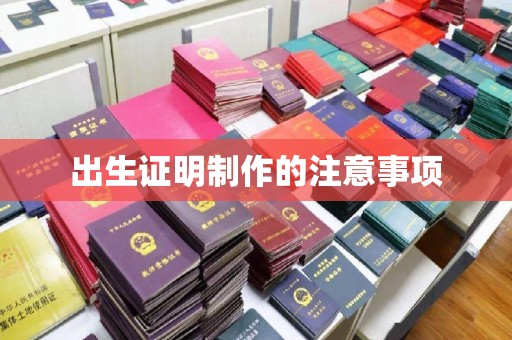 长涂出生证明制作的注意事项