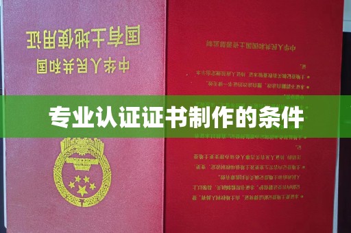 长涂专业认证证书制作的条件