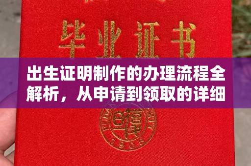 长涂出生证明制作的办理流程全解析，从申请到领取的详细指南