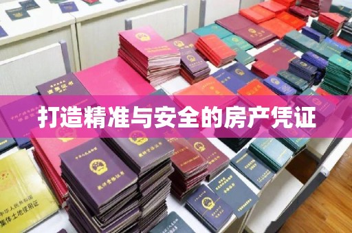 长涂打造精准与安全的房产凭证
